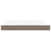 Taštičková matrace taupe 160 x 200 x 20 cm textil 347818