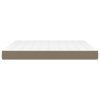 Taštičková matrace taupe 160 x 200 x 20 cm textil 347818