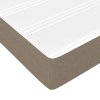 Taštičková matrace taupe 160 x 200 x 20 cm textil 347818