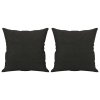 Dekorační polštáře 2 ks černé 40 x 40 cm textil 349475