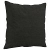 Dekorační polštáře 2 ks černé 40 x 40 cm textil 349475