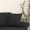 Dekorační polštáře 2 ks černé 40 x 40 cm textil 349475