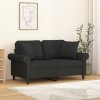 Dekorační polštáře 2 ks černé 40 x 40 cm textil 349475
