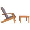 2dílná sada zahradního nábytku Adirondack masivní akácie 360043