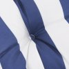 Podušky na palety 2 ks modré a bílé pruhy textil 360726
