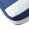 Podušky na palety 2 ks modré a bílé pruhy textil 360726