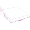 Nástěnná police 40x50x(2-4) cm neošetřené masivní dubové dřevo 363513