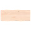 Stolní deska 100x40x(2-4)cm neošetřený masivní dřevo živá hrana 363882