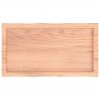 Stolní deska světle hnědá 80x40x(2-4)cm ošetřený dub živá hrana 363939