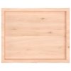 Stolní deska 80x60x(2-6) cm neošetřený masivní dřevo živá hrana 363880