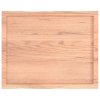 Stolní deska světle hnědá 80x60x(2-4)cm ošetřený dub živá hrana 363945