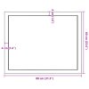 Stolní deska světle hnědá 80x60x(2-4)cm ošetřený dub živá hrana 363945
