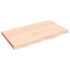 Stolní deska 100x60x(2-6)cm neošetřený masivní dřevo živá hrana 363889