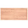 Stolní deska hnědá 120x50x(2-4)cm ošetřený dřevo živá hrana 363958