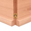 Stolní deska hnědá 120x50x(2-4)cm ošetřený dřevo živá hrana 363958
