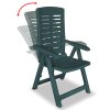 3dílný bistro set plastový zelený 275078