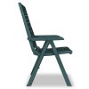 3dílný bistro set plastový zelený 275078