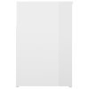 Lavice s botníkem bílá vysoký lesk 80x30x45 cm kompozitní dřevo 808753