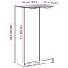 Botník dub sonoma 59 x 35 x 100 cm kompozitní dřevo 811442