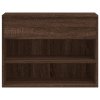 Lavice s botníkem hnědý dub 60 x 30 x 45 cm kompozitní dřevo 816052