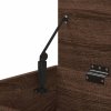 Lavice s botníkem hnědý dub 60 x 30 x 45 cm kompozitní dřevo 816052