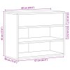 Lavice s botníkem kouřový dub 60 x 30 x 45 cm kompozitní dřevo 816050