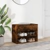 Lavice s botníkem kouřový dub 60 x 30 x 45 cm kompozitní dřevo 816050