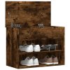 Lavice s botníkem kouřový dub 60 x 30 x 45 cm kompozitní dřevo 816050