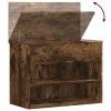 Lavice s botníkem kouřový dub 60 x 30 x 45 cm kompozitní dřevo 816050