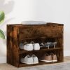 Lavice s botníkem kouřový dub 60 x 30 x 45 cm kompozitní dřevo 816050
