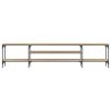 TV stolek dub sonoma 201 x 35 x 45 cm kompozitní dřevo a železo 831814