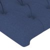 Rám postele bez matrace modrý 140 x 200 cm textil 3125306
