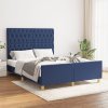 Rám postele bez matrace modrý 140 x 200 cm textil 3125306