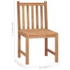 Zahradní židle 4 ks s poduškami masivní teak 3073114