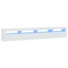 TV skříňka s LED osvětlením bílá 240x35x40 cm 3152722
