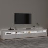 TV skříňka s LED osvětlením bílá 240x35x40 cm 3152722