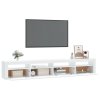 TV skříňka s LED osvětlením bílá 240x35x40 cm 3152722
