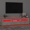 TV skříňka s LED osvětlením betonově šedá 180x35x40 cm 3152757