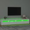 TV skříňka s LED osvětlením bílá 240x35x40 cm 3152762