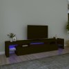 TV skříňka s LED osvětlením černá 215x36,5x40 cm 3152795