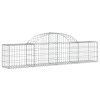 Klenuté gabionové koše 11 ks 200x30x40/60 cm pozinkované železo 3146056
