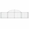 Klenuté gabionové koše 11 ks 200x30x40/60 cm pozinkované železo 3146056