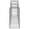 Klenuté gabionové koše 18 ks 200x30x60/80 cm pozinkované železo 3146082