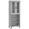 Skříň highboard šedá sonoma 69,5 x 34 x 180 cm kompozitní dřevo 3198751