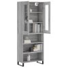 Skříň highboard šedá sonoma 69,5 x 34 x 180 cm kompozitní dřevo 3198751