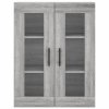 Skříň highboard šedá sonoma 69,5 x 34 x 180 cm kompozitní dřevo 3198751