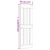 Posuvné dveře s kováním 70 x 210 cm masivní borové dřevo 3203185