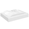 Keramické umyvadlo obdélníkové bílé s otvorem na baterii 60 x 46 cm 140686