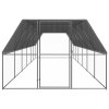 Venkovní klec pro kuřata 3x12x2 m pozinkovaná ocel 3154380