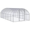 Venkovní klec pro kuřata 3 x 6 x 2 m pozinkovaná ocel 3095465